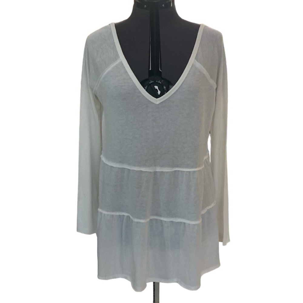 AMERICAN EAGLE Outfitters Ivory Off The Shoulder Blouse Sz M China Machine Wash
